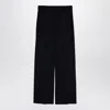 Department Five Misa Blue Navy Cotton Wide Trousers In Blue