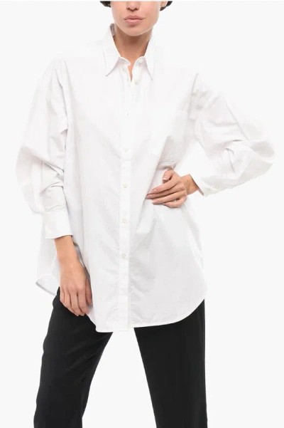 Department 5 Oversize Cotton Poplin Loews Shirt With Breast Pocket