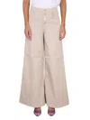 Department Five Yoko Extraflare Pants In Beige