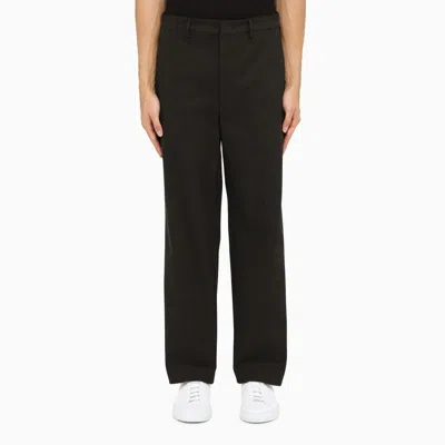 Department 5 Black Wool Baggy Trousers