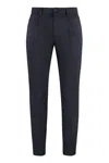 Department Five Casual Pants With Belt Loops In Black