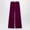 Department Five Department 5 Purple Corduroy Palazzo Trousers In Red