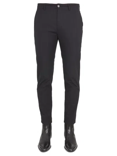 Department 5 Pants With Logo Patch In Black