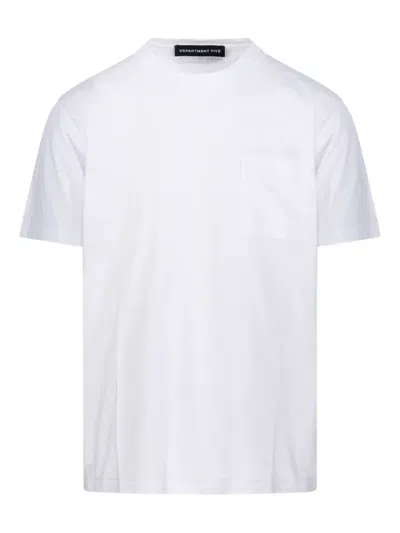 Department Five Patch-pocket T-shirt In White