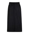 Department Five Department 5 Grey Pinstripe Wool-blend Skirt In Black