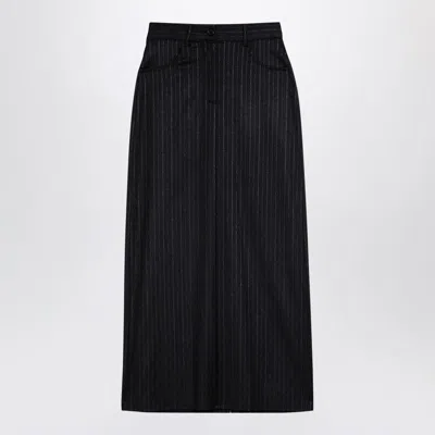 Department 5 Pinstripe Wool-blend Skirt