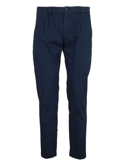 Department Five Prince Stretch Cotton Chino Trousers In Blue