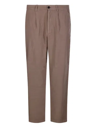 Department Five Pleat-detailing Trousers In Brown