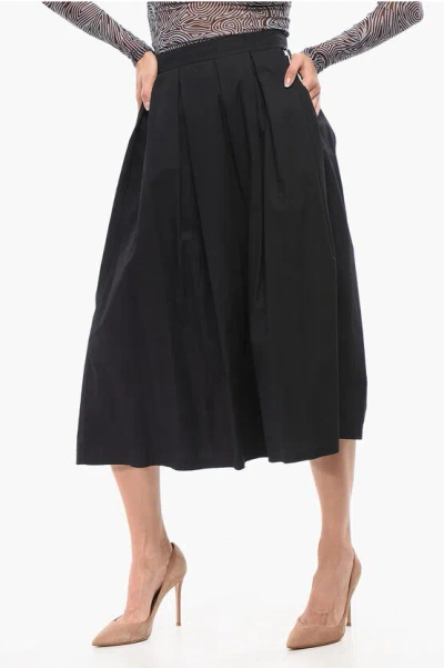 Department 5 Pleated Cotton Lamp Flared Skirt
