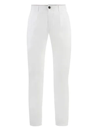 Department Five Slim-leg Cotton Chino Shorts In White