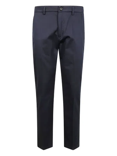Department Five Pressed-crease Trousers In Blue