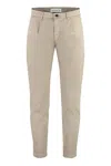 Department Five Mike Buttoned-pocket Chino Trousers In Neutral