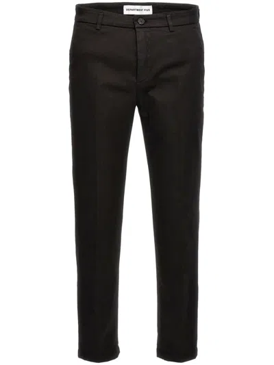 Department Five Department 5 Prince Gabardine Stretch Chino Pants In Black