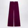 Department Five Department 5 Purple Corduroy Palazzo Trousers In Red