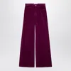 Department Five Department 5 Purple Corduroy Palazzo Trousers In Red