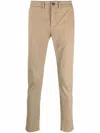 Department Five Skinny Khaki Trousers In Neutrals
