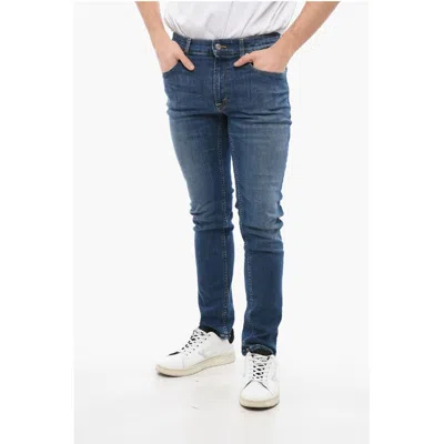 Department Five Slim Fit Skeith Jeans With Logoed Button 17cm In Blue