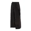Department Five Department 5 Soho Black Viscose Gabardine Wrap Skirt In Black