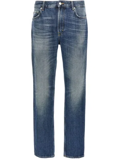 Department Five Distressed Effect Slim Fit Drake Jeans 17cm In Blue