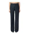 Department Five Department 5 Straight Leg Mouning Dark Blue Jeans In Dark Blue