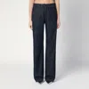 Department Five Department 5 Straight Leg Mouning Dark Blue Jeans In Blue