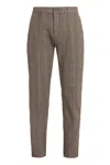 Department Five Department 5 Stretch Cotton Chino Trousers In Brown