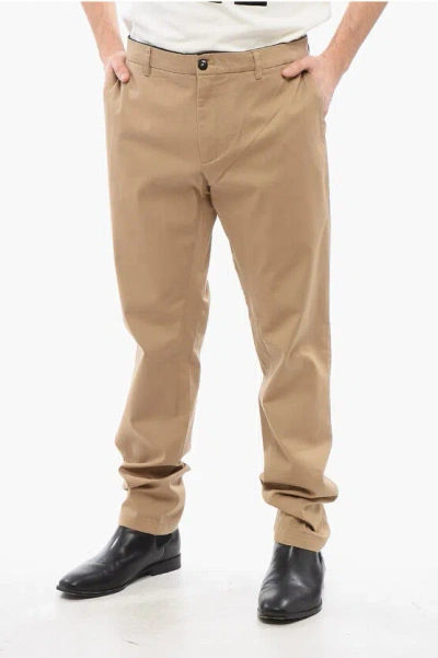 Department Five Stretch Cotton Regular Fit David Chino Pants In Brown