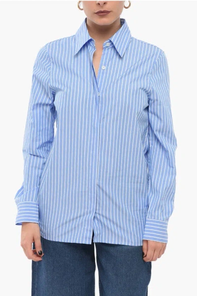 Department Five Striped Print Long Sleeved Shirt