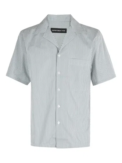 Department Five Striped Short-sleeve Shirt In Multi