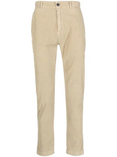 Department Five Tapered Corduroy Trousers In Beige