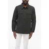 Department Five Virgin Wool And Cotton Overshirt With Double Breast Pocket