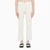 Department Five White Boot-cut Trousers In White