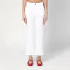 Department Five Department 5 White Clar Bootcut Jeans In White