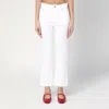 Department Five Department 5 White Clar Bootcut Jeans In White