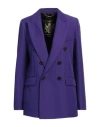 Department Five Department 5 Woman Blazer Purple Size 6 Polyester In Purple