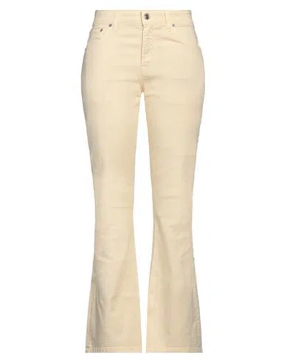 Department Five Department 5 Woman Jeans Cream Size 28 Cotton, Elastane In White