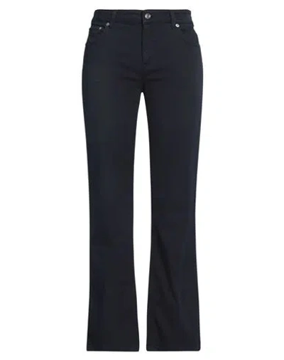 Department 5 Woman Jeans Navy Size 31 Cotton, Rubber