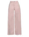 Department Five Department 5 Woman Jeans Pink Size 26 Cotton, Rubber