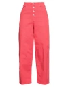 Department Five Department 5 Woman Jeans Red Size 25 Cotton, Elastane