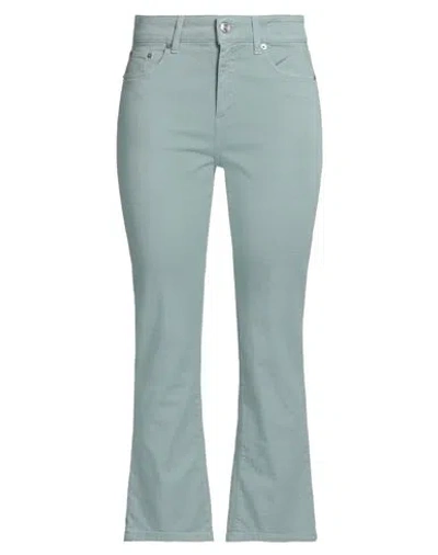 Department 5 Woman Jeans Turquoise Size 31 Cotton, Rubber In Blue