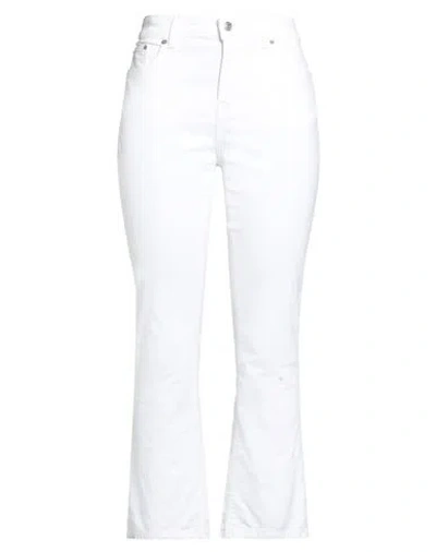 Department Five Department 5 Woman Jeans White Size 29 Cotton, Elastomultiester, Elastane