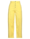 Department Five Department 5 Woman Jeans Yellow Size 27 Cotton, Elastane
