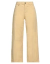 Department Five Department 5 Woman Jeans Yellow Size 30 Cotton, Rubber In Yellow