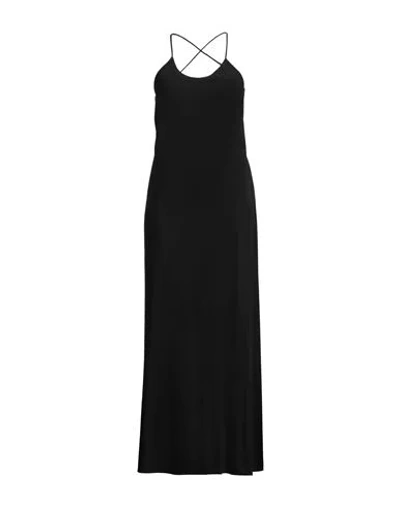 Department 5 Woman Maxi Dress Black Size 4 Viscose
