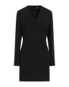 Department Five Department 5 Woman Mini Dress Black Size 8 Polyester, Elastane In Black