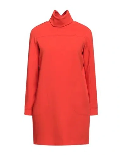 Department Five Department 5 Woman Mini Dress Tomato Red Size 2 Polyester, Elastane