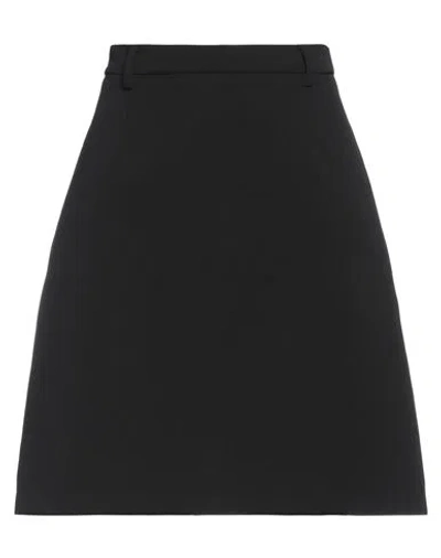 Department Five Department 5 Woman Mini Skirt Black Size 26 Polyester In Black