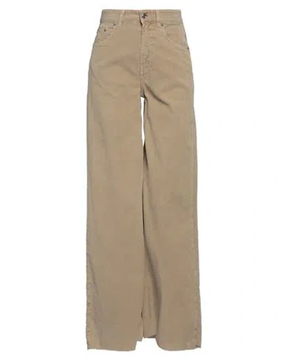 Department 5 Woman Pants Beige Size 25 Cotton, Elastane In Brown
