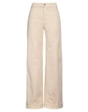 Department Five Department 5 Woman Pants Beige Size 4 Cotton In Neutral