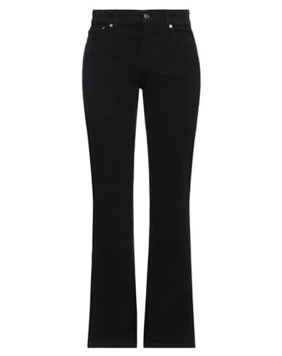 Department 5 Woman Jeans Black Size 27 Cotton, Elastane